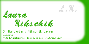 laura mikschik business card